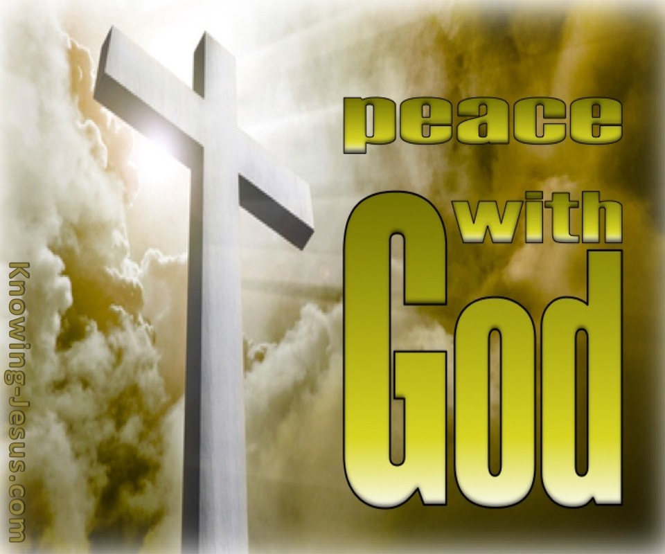 Romans 5:1 Peace With God (sage)